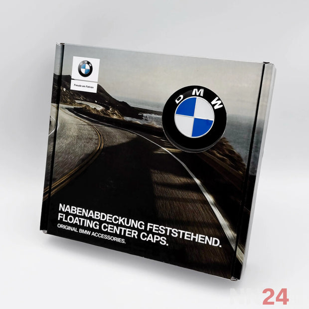 4er Set BMW Nabendeckel Feststehend Blau/Weiß nabennerd24.de